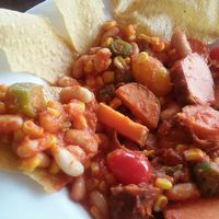 Closeup of "Southern Roots" dish. Pic taken on 5/20/18. at Riverwalk at Tin City in Naples