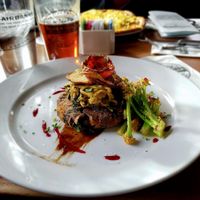 Personalized vegan meal during brunch by chef Robin (not on the menu) at Silver Gulch Brewing & Bottling Co in Fairbanks