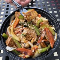 Teriyaki Tofu with Vegetables & Fried Rice  at JoJo Asian Cafe in Cassadaga
