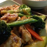 Tofu& veggies at JoJo Asian Cafe in Cassadaga