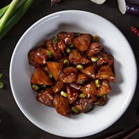 Stir-fried Eggplant (Chinese eggplant, sweet chili soy glaze, green onion, garlic) at P.F. Chang's in Naples