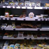 Vegan cheese and veggie meat at Vegetaria in Bari