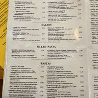 Menu 2023  at Spiga in Alicante