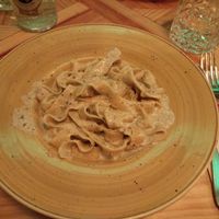 pasta with truffle (seems small but it is really filling) at Spiga in Alicante