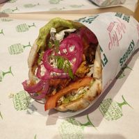 Classic gyro at RoseHip Vegan Kebabs in Vilnius