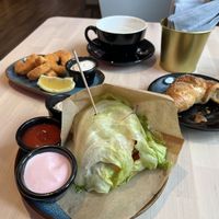 My big feast😄 at RoseHip Vegan Kebabs in Vilnius