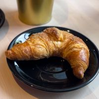 Vegan croissant -so delicious   at RoseHip Vegan Kebabs in Vilnius