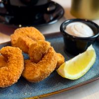 Crispy “shrimp"  at RoseHip Vegan Kebabs in Vilnius