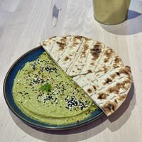 Hummus Pita  at RoseHip Vegan Kebabs in Vilnius