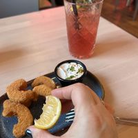 Shrimp  at RoseHip Vegan Kebabs in Vilnius