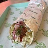 Not chicken kebab   at RoseHip Vegan Kebabs in Vilnius