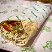 Kebab Wrap „spicy with parmesan" #Veganuary at RoseHip Vegan Kebabs in Vilnius