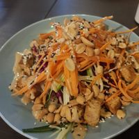 vegetables salad at RoseHip Vegan Kebabs in Vilnius