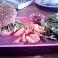 Amazing burger at RoseHip Vegan Kebabs in Vilnius