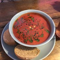 Soup of the day at RoseHip Vegan Kebabs in Vilnius