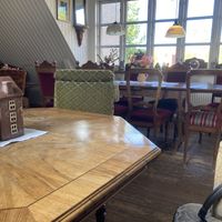 First floor in the cafe  at Heksekosten in Silkeborg