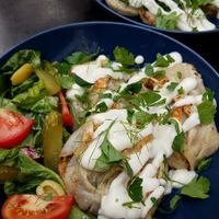 Pelmeni bowl at Kuschlowski in Berlin