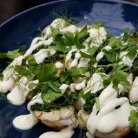 Manti bowl at Kuschlowski in Berlin