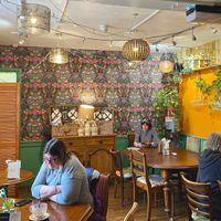 The back room (which is dog friendly).  at Me & Mrs Jones Deli in Torquay