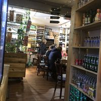 Seats in the back room  at Me & Mrs Jones Deli in Torquay