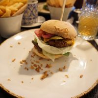 Beyond burger with cheese 😍 at Ellis Gourmet Burger in Brussels