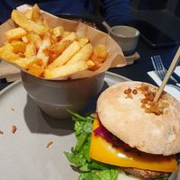 Shiitake burger at Ellis Gourmet Burger in Brussels
