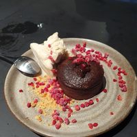 Vegan moeilleux au chocolat at Ellis Gourmet Burger in Brussels