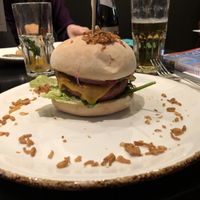 Beyond meat burger at Ellis Gourmet Burger in Brussels