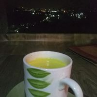 tumeric soymilk at Free Spirit Cafe in Rishikesh