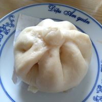 Vegan steamed bun at Dieu Am Quan in Hanoi