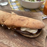 Sabij - eggplant sandwich  at La Paloma in Ibiza