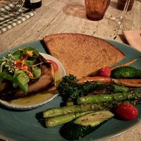 Farinata with vegetables   at La Paloma in Ibiza