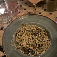 Seaweed and sesame pasta   at La Paloma in Ibiza