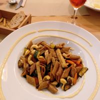 Pasta at Bar Ecologico Gaia in Sevilla