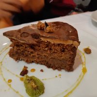 Starter / Chocolate cake (vegetarian) at EcoCentro in Madrid