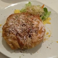 Pastela vegana at EcoCentro in Madrid