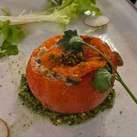 2022 christmas dinner course - tomato dish  at Monk's Butcher - Itaewon in Seoul