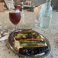 Falafel grilled veggies and kombucha   at Monk's Butcher - Itaewon in Seoul