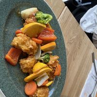 Orange tofu chicken   at Monk's Butcher - Itaewon in Seoul