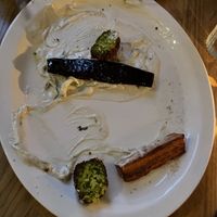 Vegetable and falafel and tatziki plate, consumed   at Monk's Butcher - Itaewon in Seoul