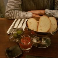 soft and warm appetiser bread at Monk's Butcher - Itaewon in Seoul