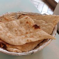 Vegan naan with garlic at Indian and Nepalese Restaurant Om in Znojmo