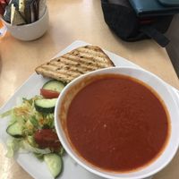 Really lovely cafe tucked away in Dingwall. The girl who served me was knowledgable of vegan options and there was also a vegan special on the menu. at The Courtyard Cafe & Cakery in Dingwall