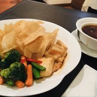 Crispy vegetarian hor fun at Patara Fine Thai in Central Singapore