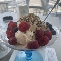 Vegan 🌱 hazelnut  at Bar Gelateria Flora in Riva Del Garda