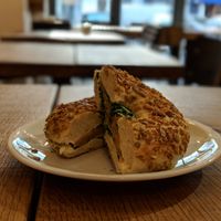 Salmon bagel at Nah am Wasser - Charlottenburg in Berlin