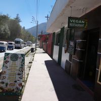 Entrance of the restaurant. at Garden of Vegan in Urubamba
