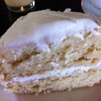 Vanilla bean cake at The Earth Cafe and Deli in Norman