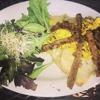 Tofu Scram Biscuits & Gravy  at The Earth Cafe and Deli in Norman