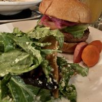 Beyond burger 🍔 very good with salad 🥗  at Soro's Mediterranean Grill in Temecula
